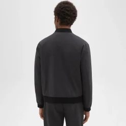 Theory Tir Bomber Jacket In Stretch Wool-Men Outerwear