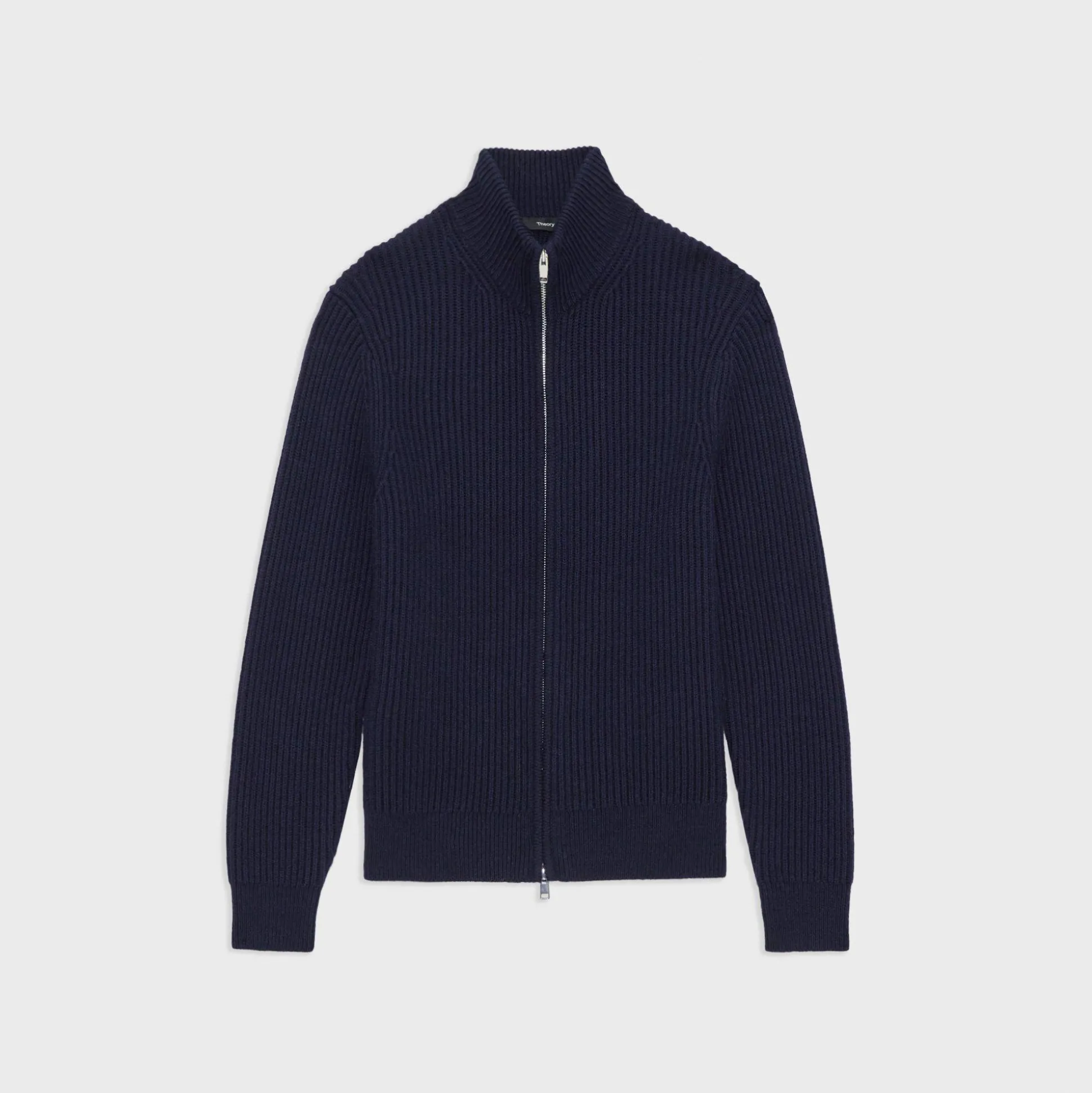 Theory Tomas Full Zip Cardigan In Dane Wool-Men Sweaters + Cardigans