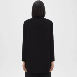 Theory Topcoat In Double-Face Wool-Cashmere-Women Outerwear
