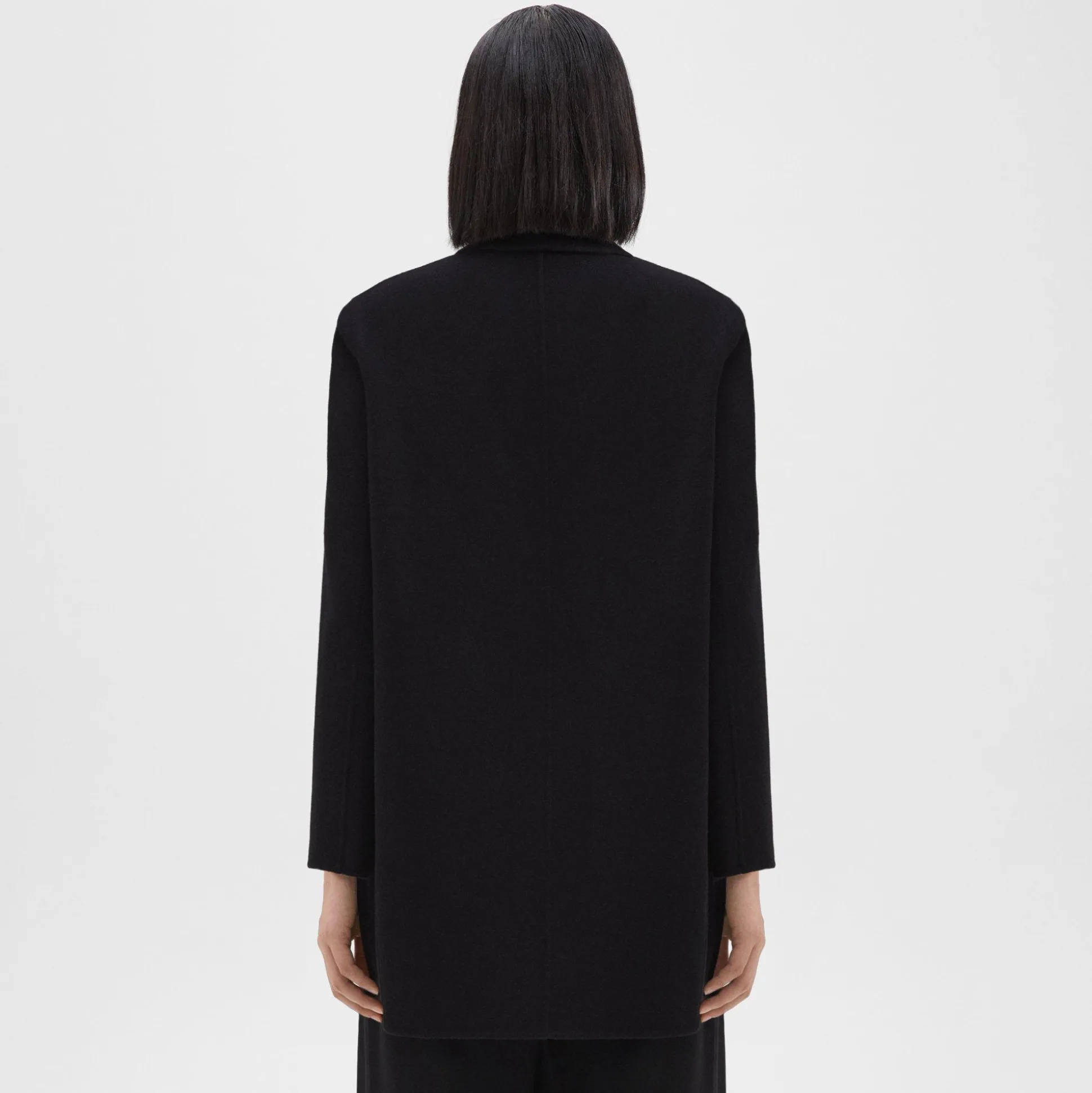 Theory Topcoat In Double-Face Wool-Cashmere-Women Outerwear