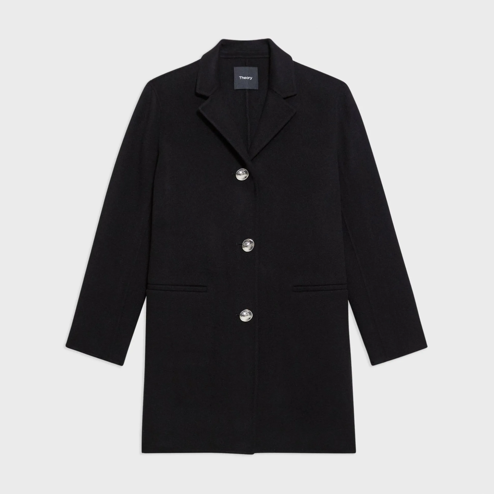 Theory Topcoat In Double-Face Wool-Cashmere-Women Outerwear