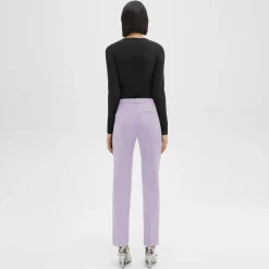Theory Treeca Full Length Pant In Good Wool-Women Suits|Pants