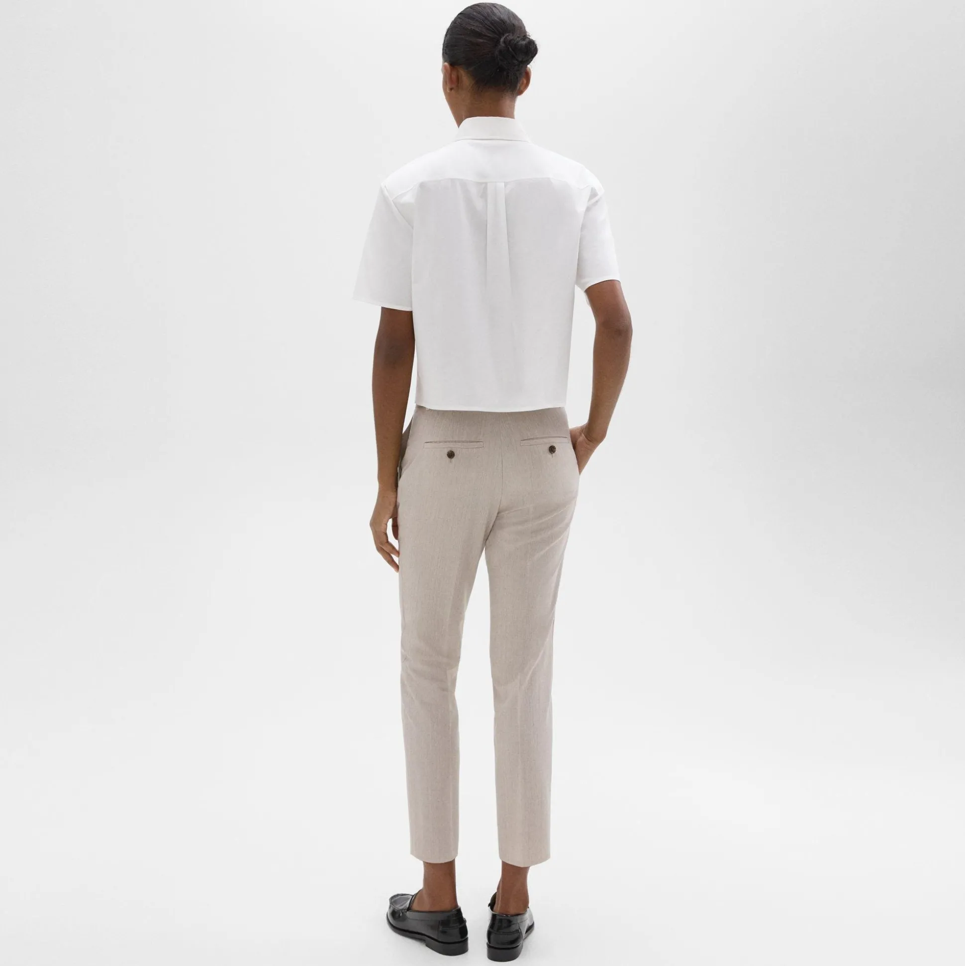Theory Treeca Pant In Good Wool-Women Suits|Pants