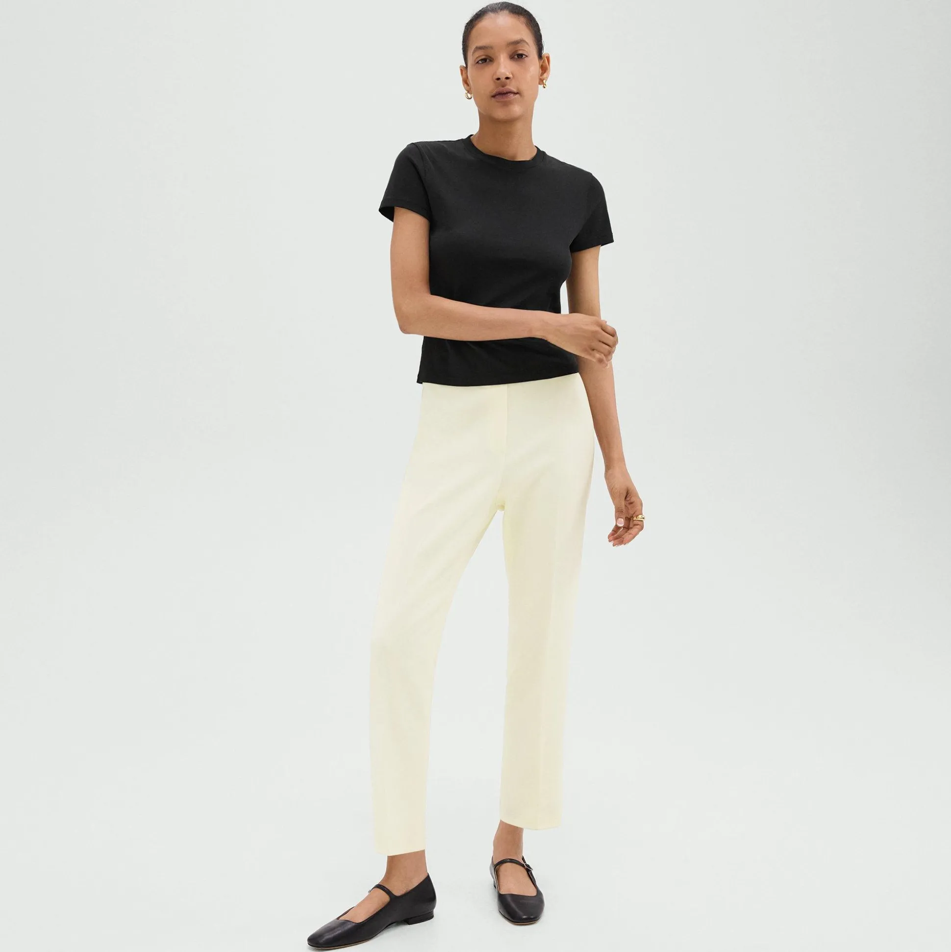 Theory Treeca Pull-On Pant In Admiral Crepe-Women Suits|Pants