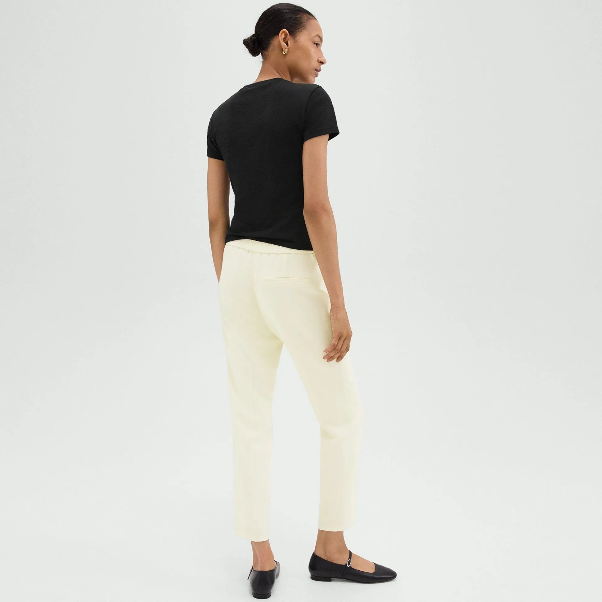 Theory Treeca Pull-On Pant In Admiral Crepe-Women Suits|Pants