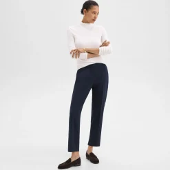 Theory Treeca Pull-On Pant In Admiral Crepe-Women Suits|Pants