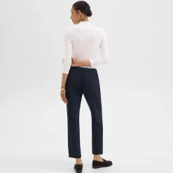 Theory Treeca Pull-On Pant In Admiral Crepe-Women Suits|Pants
