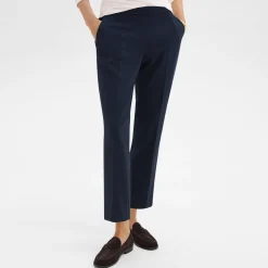 Theory Treeca Pull-On Pant In Admiral Crepe-Women Suits|Pants
