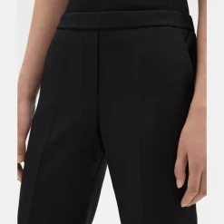 Theory Treeca Pull-On Pant In Sleek Flannel-Women Suits|Pants