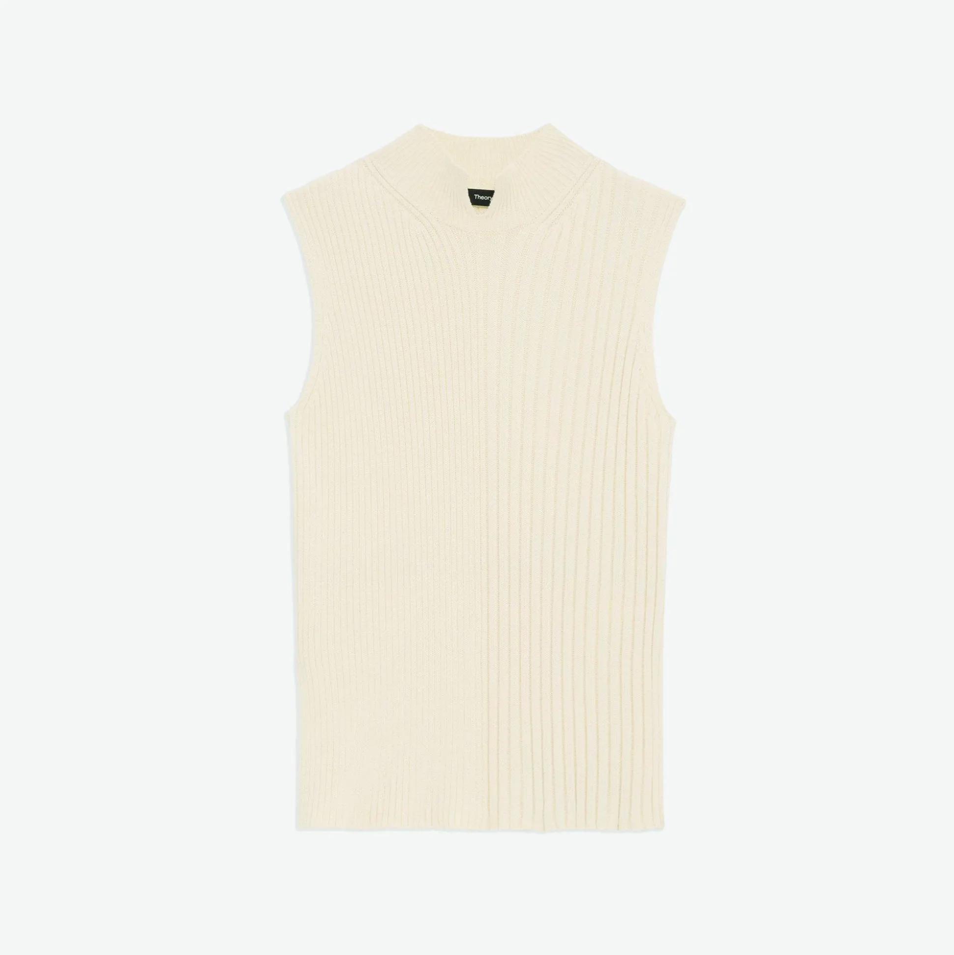 Theory Turtleneck Shell Top In Cotton-Cashmere-Women Sweaters + Cardigans