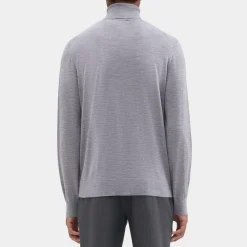 Theory Turtleneck Sweater In Regal Wool-Men Sweaters + Cardigans