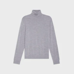 Theory Turtleneck Sweater In Regal Wool-Men Sweaters + Cardigans