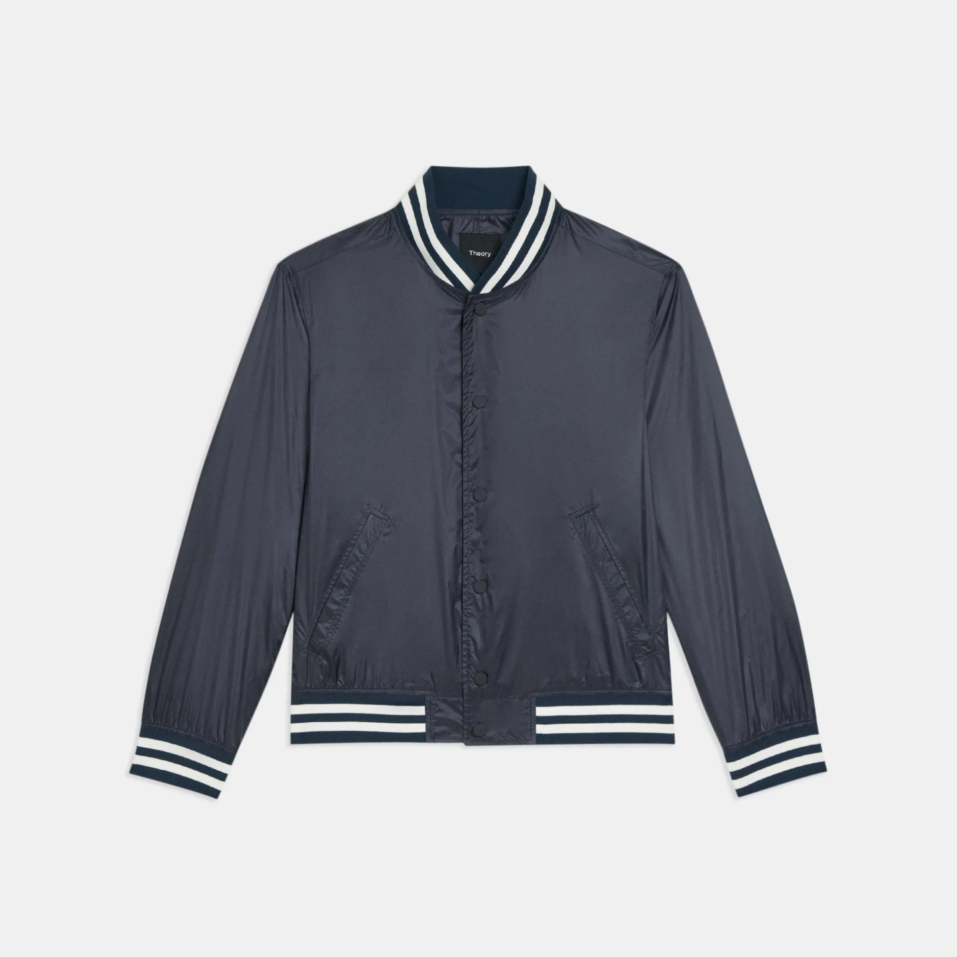 Theory Varsity Jacket In Recycled Nylon-Men Outerwear|Blazers + Jackets