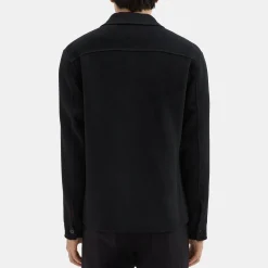 Theory Vena Shirt Jacket In Double-Face Wool-Cashmere-Men Outerwear