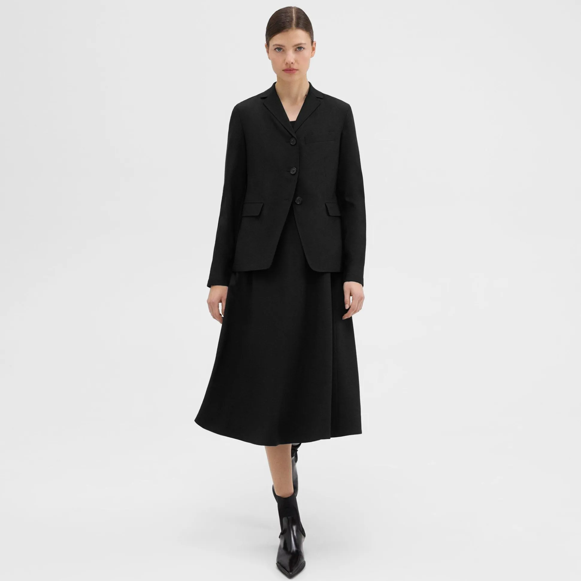 Theory Virgin Wool Slim Fit Blazer-Women Suits|Blazers + Jackets