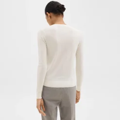 Theory V-Neck Cardigan In Regal Wool-Women Sweaters + Cardigans