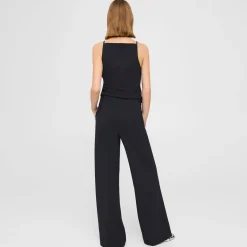 Theory Wide-Leg Pant In Precision Ponte-Women Suits|Pants