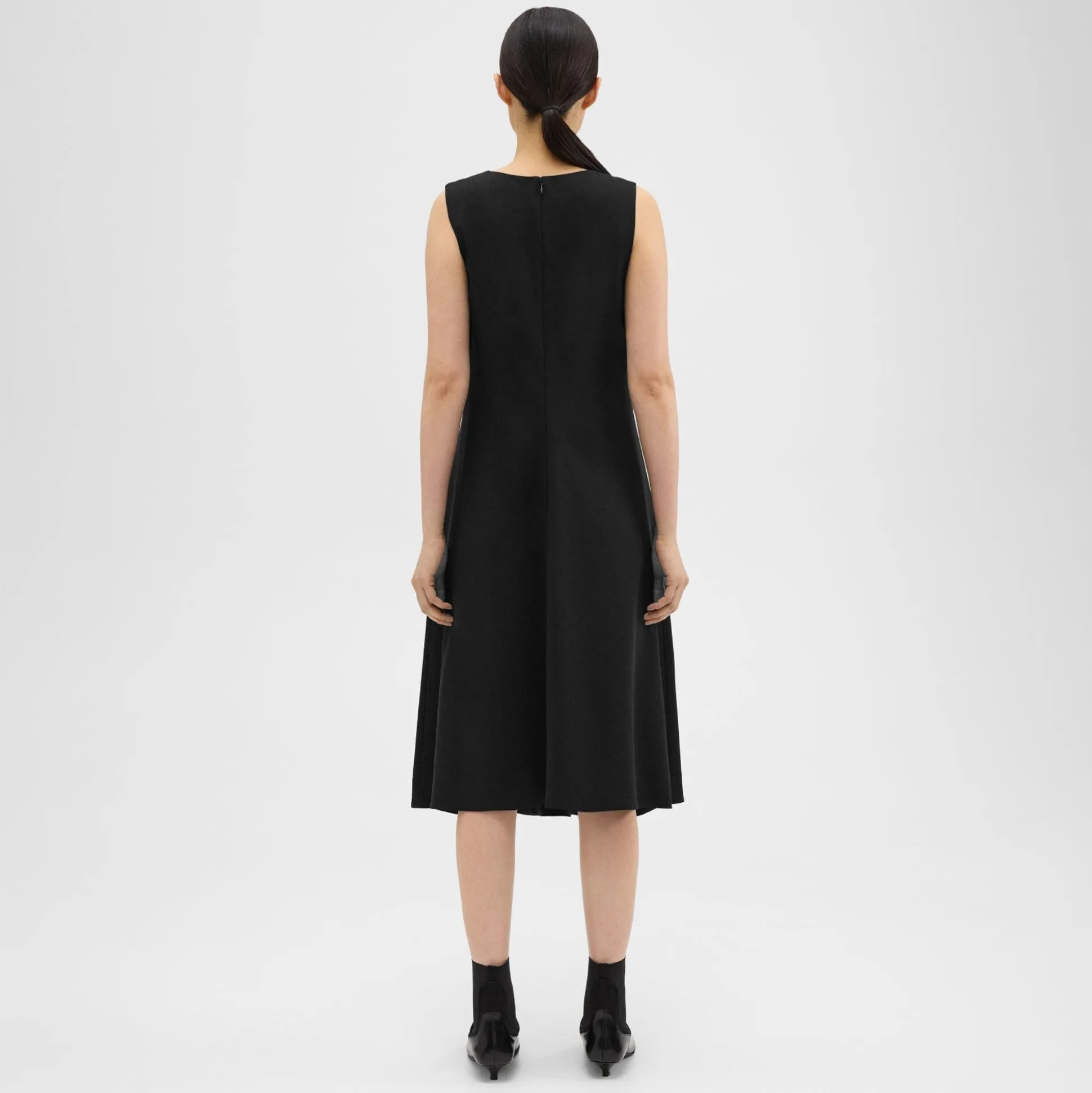 Theory Wool-Viscose Tank Dress-Women Dresses