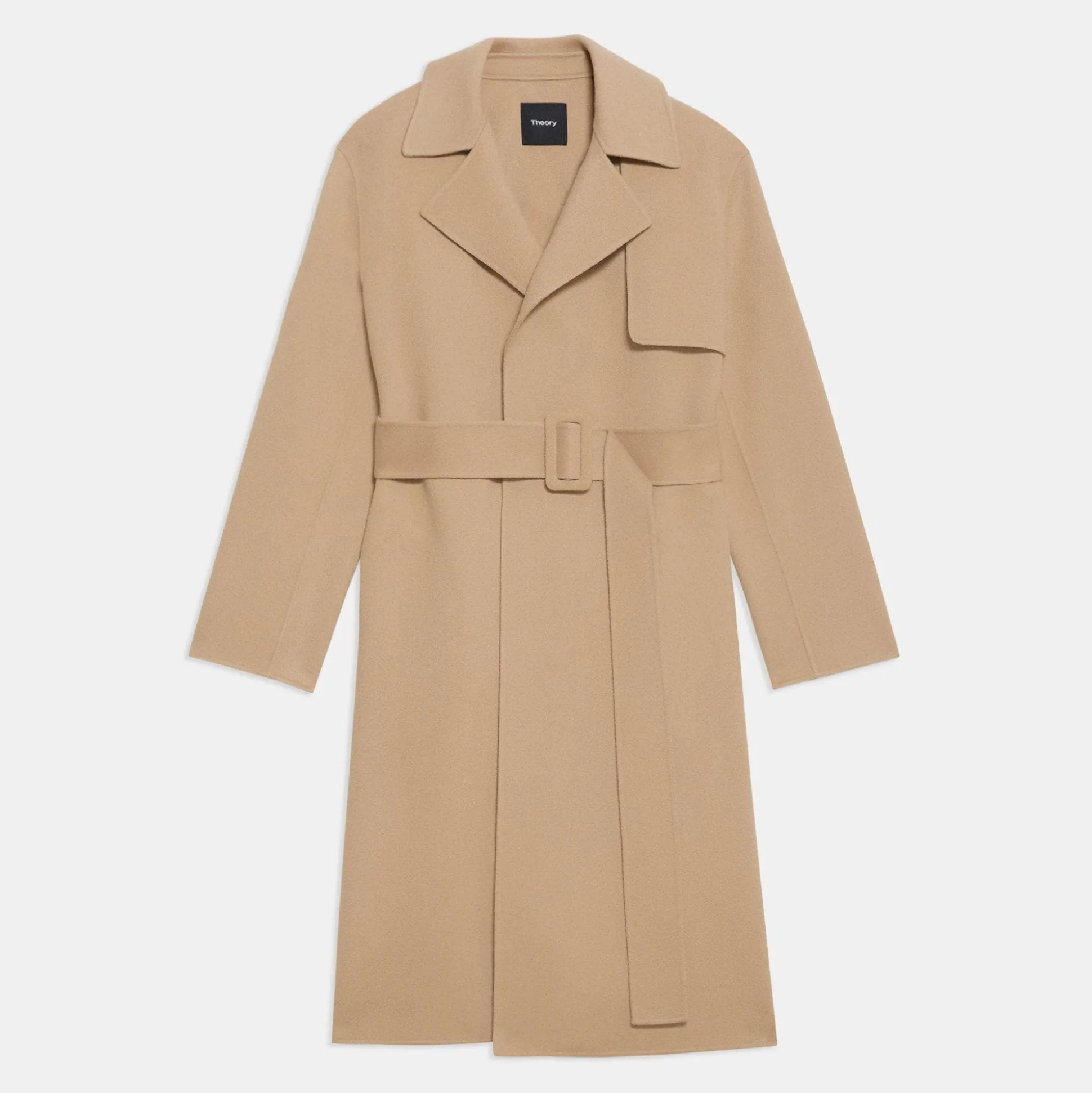 Theory Wrap Trench Coat In Double-Face Wool-Cashmere-Women Outerwear